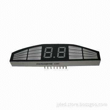 2 Digits 7 Segment LED Display Module for Car Sensor, Sized 70.0 x 18.2mm
